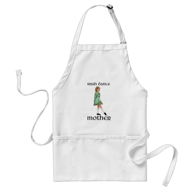 Irish Step Dance Mother - Green Standard Apron (Front)