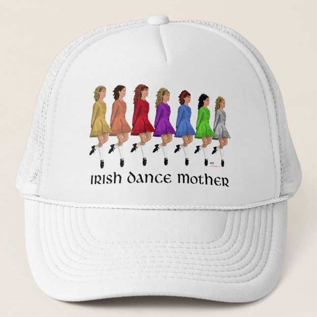 Irish Step Dance Mother - Rainbow Line Trucker Hat (Front)