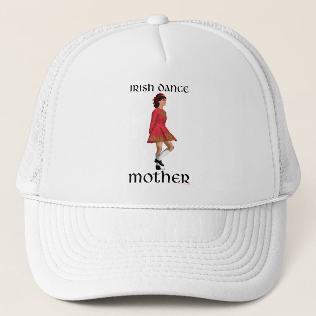 Irish Step Dance Mother - Red Trucker Hat (Front)