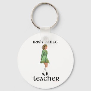 Irish Step Dance Teacher - Green Key Ring