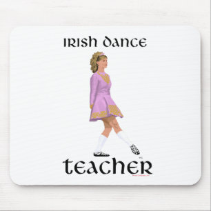 Irish Step Dance Teacher - Pink Soft Shoe Mouse Pad
