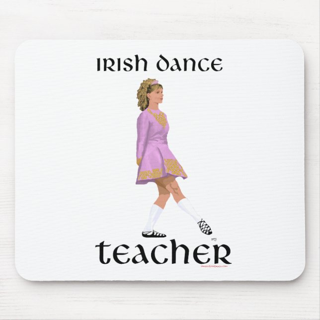 Irish Step Dance Teacher - Pink Soft Shoe Mouse Pad (Front)