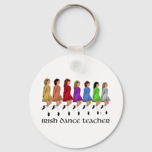 Irish Step Dance Teacher - Rainbow Key Ring