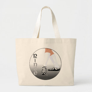 Irish Step Dancer - Soft Shoe - Rince Large Tote Bag