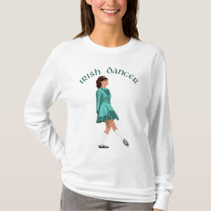 Irish Step Dancer - Teal T-Shirt