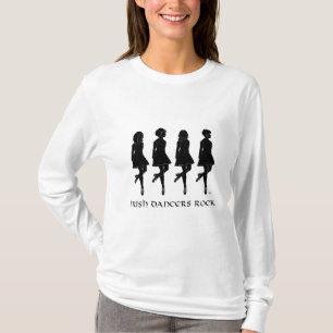 Irish Step Dancers Rock in Silhouette T-Shirt