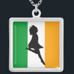Irish Step Dancing Silver Plated Necklace<br><div class="desc">Fun gift for your Irish Step Dancer</div>