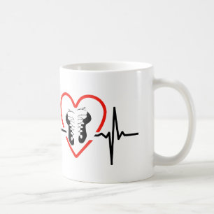 Irish stepdance heartbeat design coffee mug