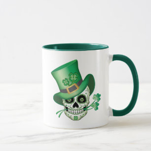 Irish Sugar Skull Mug