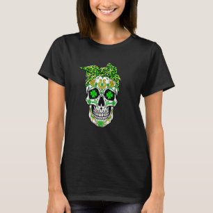 Irish Sugar Skulls Paddys St Patricks Day Calavera T-Shirt