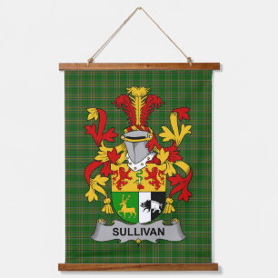 Irish Sullivan or O_Sullivan Coat of Arms Family C Hanging Tapestry