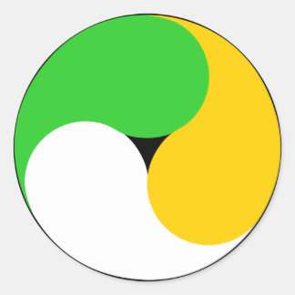 Irish Swirl Classic Round Sticker