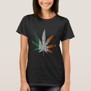 Irish T Leaf St Patricks Day Weed T-Shirt