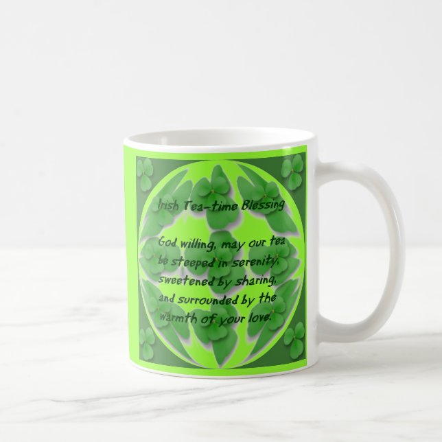 Irish Tea-Time blessing - Coffee Mug (Right)