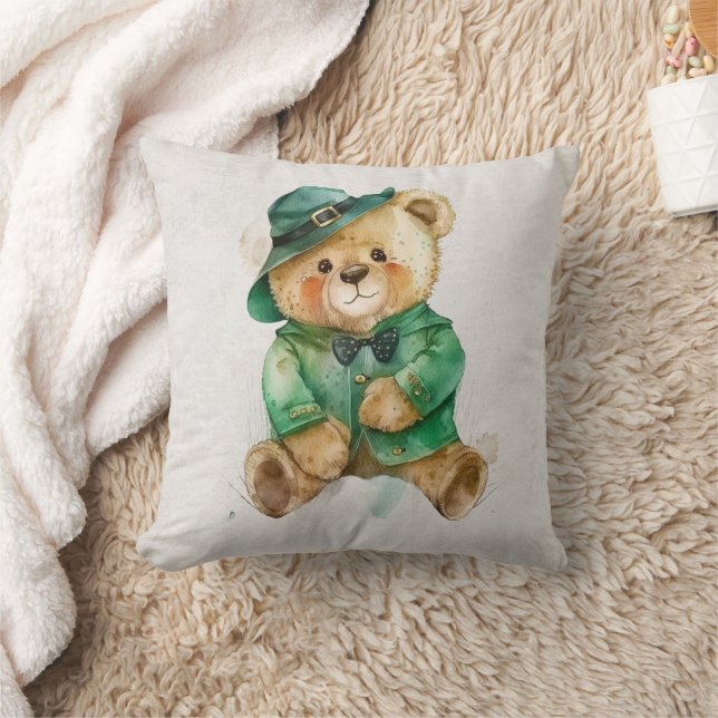 Irish Teddy Bear Cushion (Blanket)
