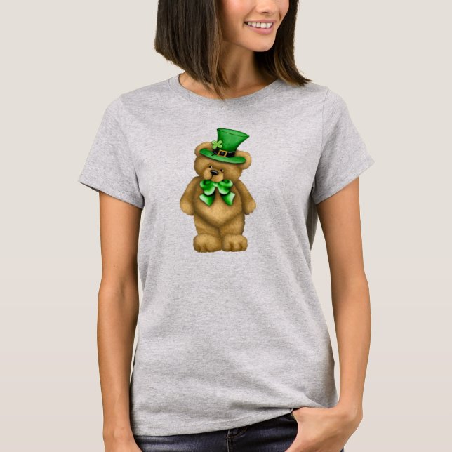 Irish Teddy Bear T-Shirt (Unisex) (Front)