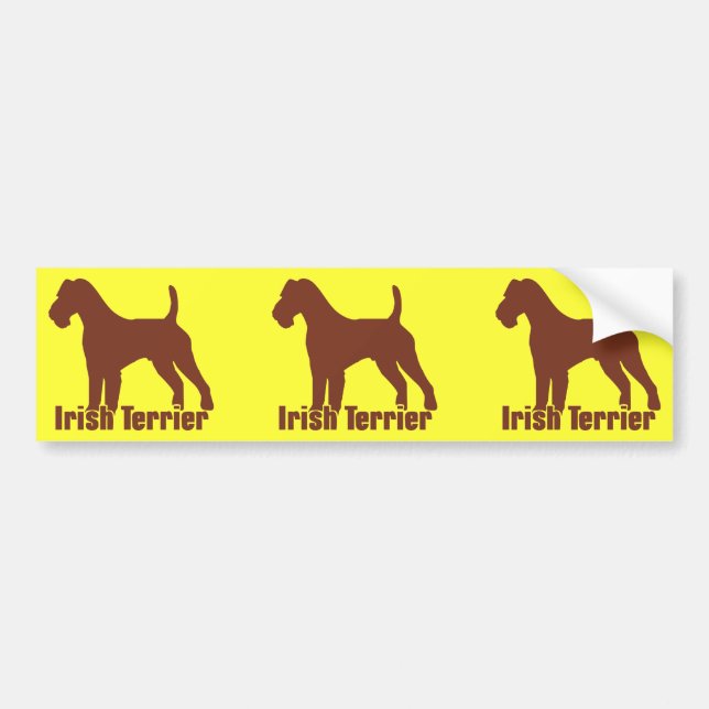 Irish Terrier Bumper Sticker (Front)