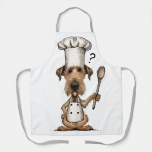 Irish Terrier Chef Cooking Funny Dog Apron