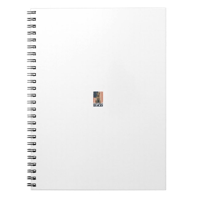 Irish Terrier Dad Patriotic Vintage Notebook (Front)