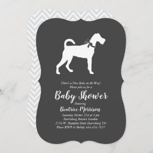 Irish Terrier Dog Baby Shower Gender Neutral Invitation