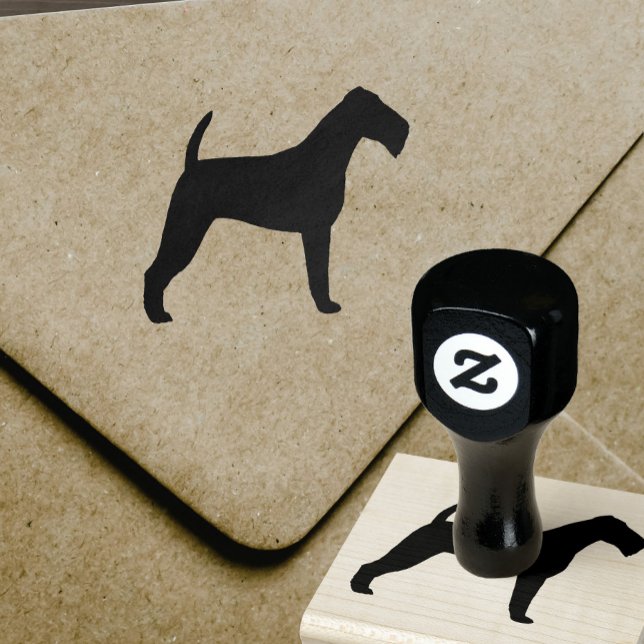 Irish Terrier Dog Breed Silhouette Rubber Stamp (Creator Uploaded)