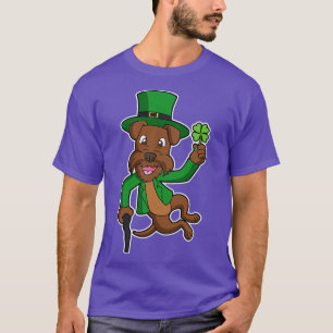 Irish Terrier Dog St Patricks Day Lucky Heel Click T-Shirt