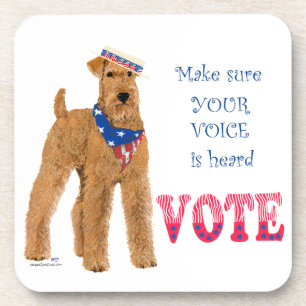 Irish Terrier Elections Coaster