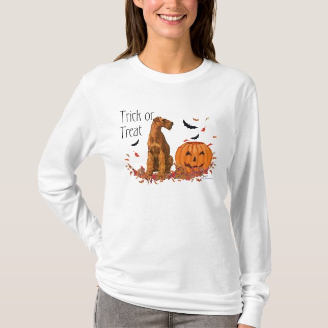Irish Terrier Halloween T-Shirt (Front)