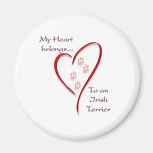 Irish Terrier Heart Belongs Magnet