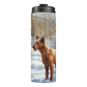 Irish Terrier Let It Snow Christmas Thermal Tumbler