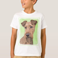 Irish Terrier Painting - Cute Original Dog Art