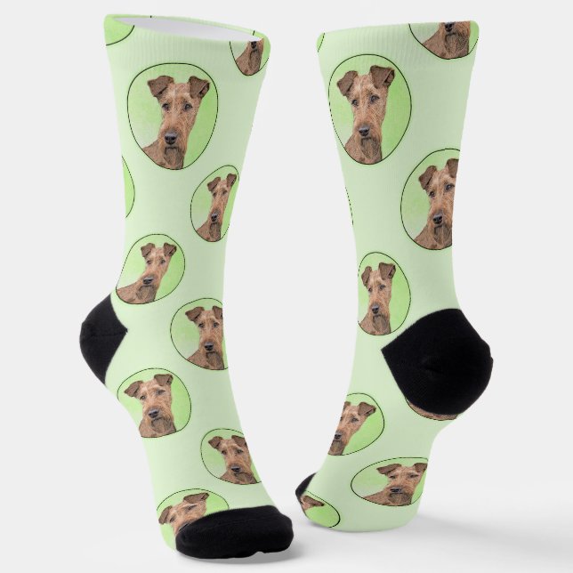 Irish Terrier Socks (Angled)