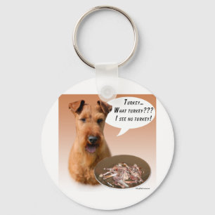 Irish Terrier Turkey Key Ring