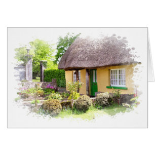 Irish Thatched Cottage Card