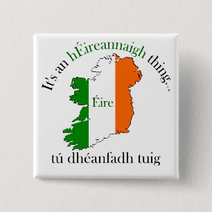 Irish Thing 15 Cm Square Badge
