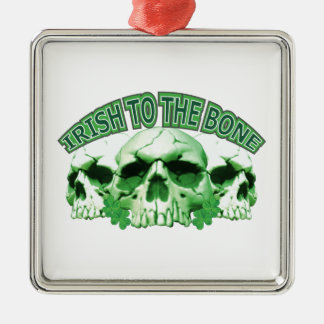 Irish to the Bone Skull Metal Tree Decoration