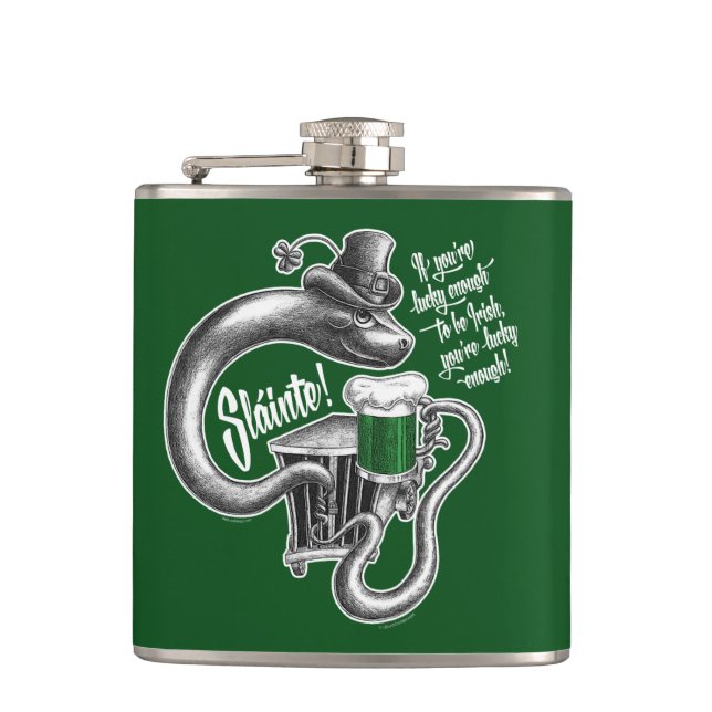 Irish Toast Hip Flask (Front)
