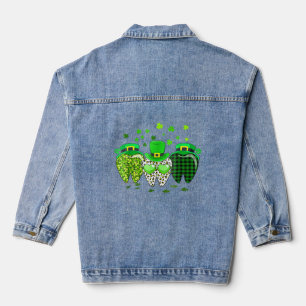 Irish Tooth Hat Dentist Dental Hygienist St Patric Denim Jacket