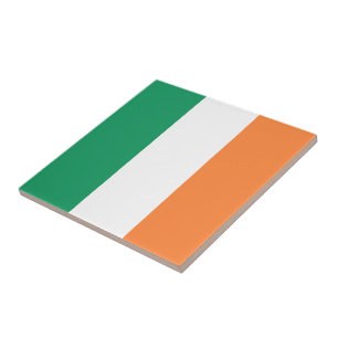 Irish tricolour flag patriotic modern tile