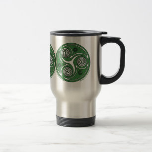 Irish Triskel Spiral Celtic Mugs #2
