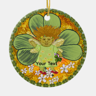Irish Troll  Ceramic Tree Decoration