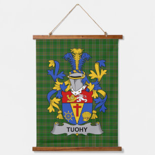 Irish Tuohy or O_Toohey Coat of Arms Family Crest Hanging Tapestry
