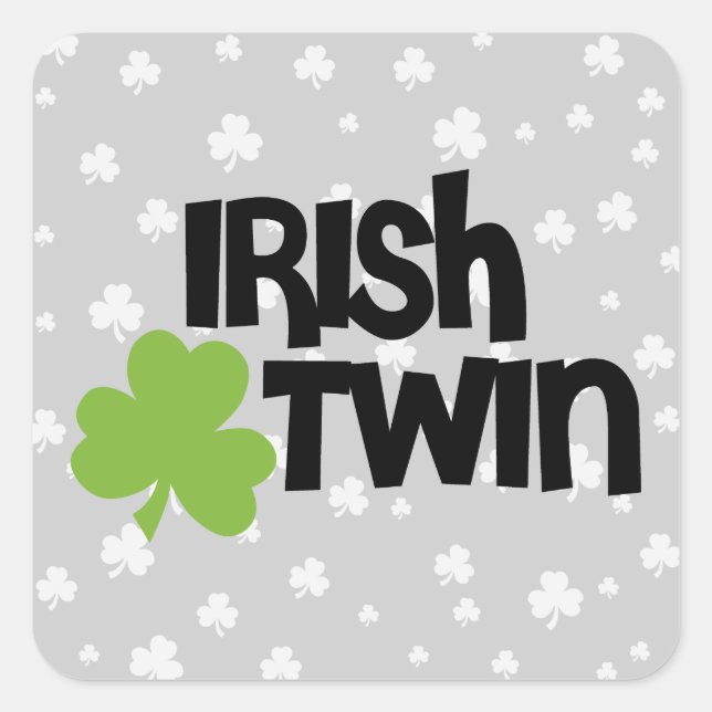 Irish Twin Square Sticker (Front)