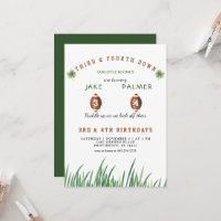 Irish Twins Huddle Up Football Birthday Party