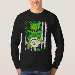 Irish Us American Flag Fishing Fish St Patricks Da T-Shirt