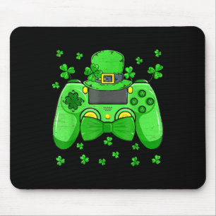 Irish Video Game Controller Bow Tie St Patricks Da Mouse Pad