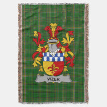 Irish Vizer Coat of Arms Family Crest Ireland