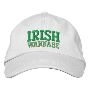 IRISH WANNABE EMBROIDERED BASEBALL CAP