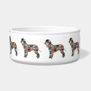 Irish Water Dog Geo Silhouette Plaid