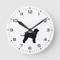 Irish Water Spaniel Dog Breed Silhouette